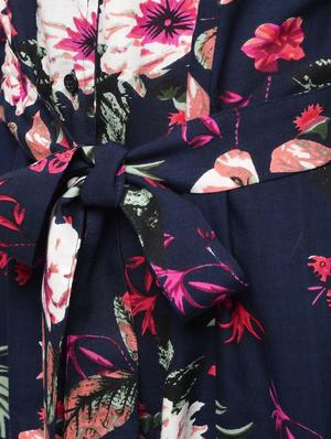 tie knot floral a-line dress - 16266300 - Standard Image - 5
