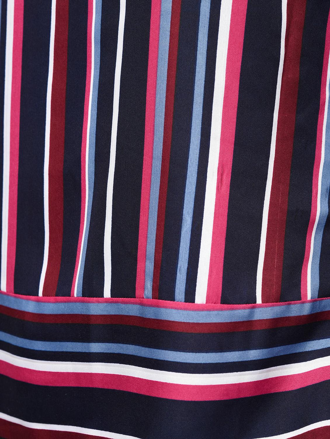 striped asymmetric bell sleeved top - 16266304 - Zoom Image - 6