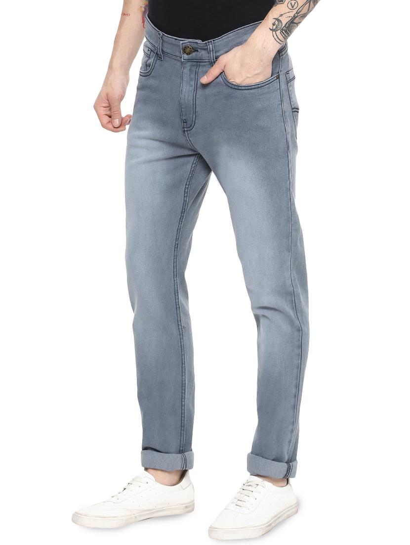 grey heavy washed denim jeans - 16266557 - Zoom Image - 2