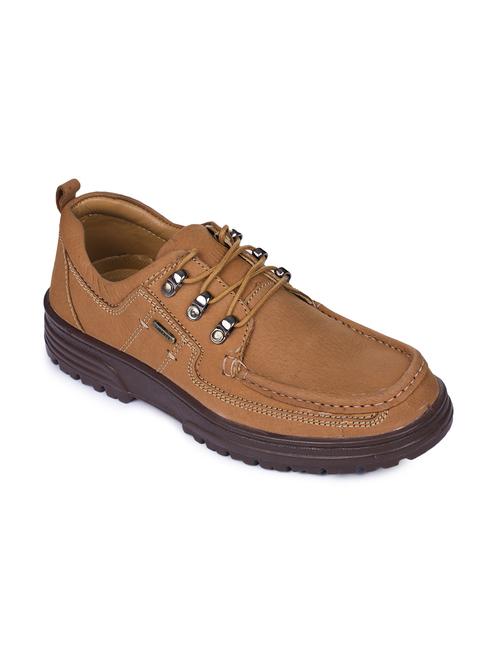 brown leather lace up shoes - 16266764 - Standard Image - 1