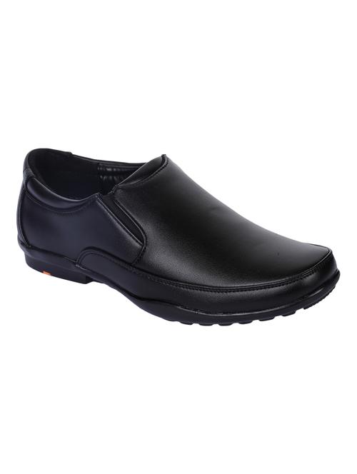 black leather slipons - 16266794 - Standard Image - 1