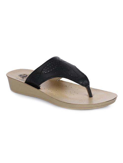 black toe separator flat slippers - 16267212 - Standard Image - 1
