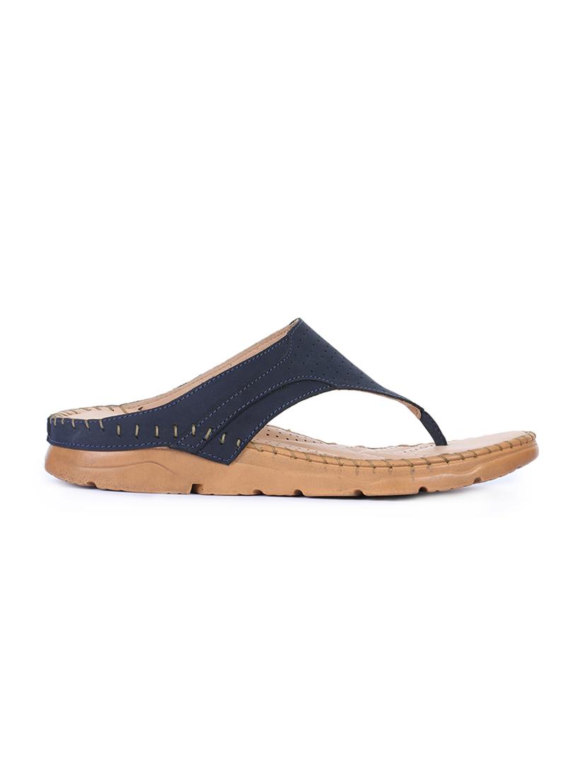 navy toe separator sandals - 16267329 - Zoom Image - 2