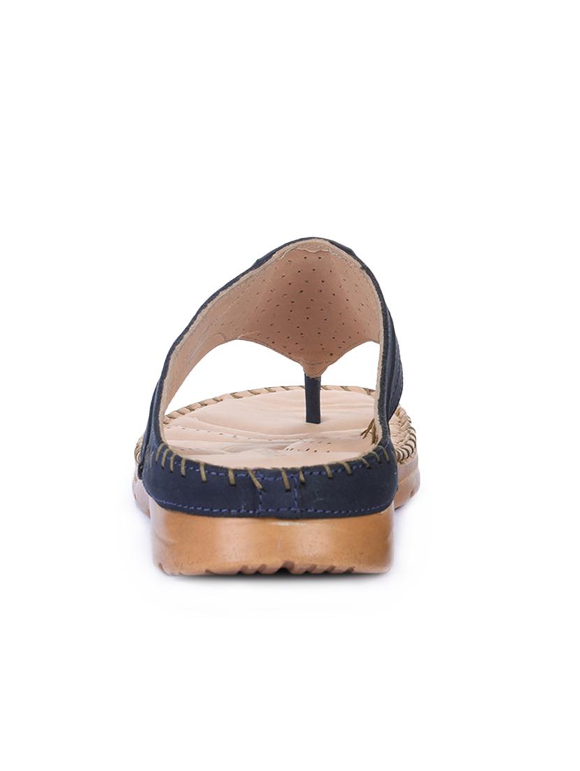 navy toe separator sandals - 16267329 - Zoom Image - 3