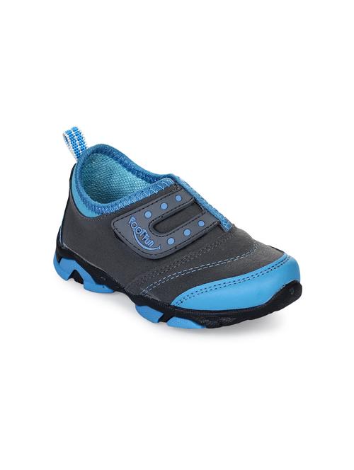 blue leatherette sports shoe - 16267543 - Standard Image - 1