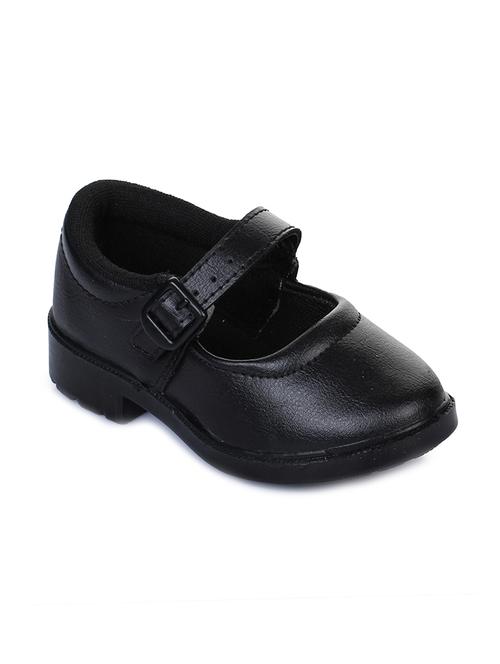black leatherette ballerinas - 16267591 - Standard Image - 1