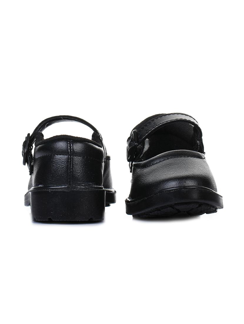 black leatherette ballerinas - 16267591 - Zoom Image - 3