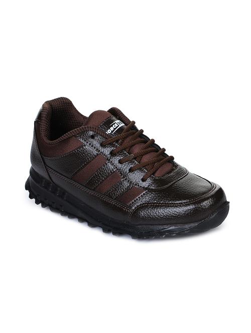 brown leatherette formal shoes - 16267611 - Very Small Image - 1