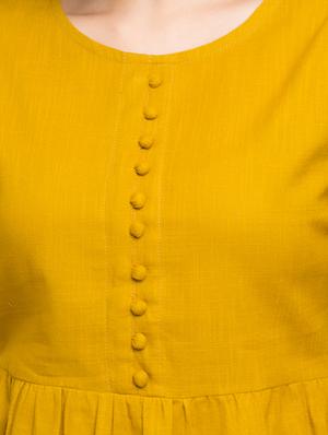 button detail bell sleeves top - 16269293 - Standard Image - 4