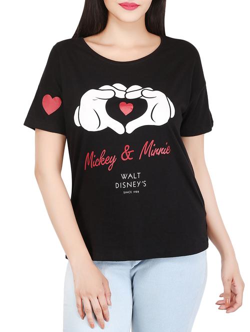 short sleeved graphic print tee - 16269341 - Standard Image - 1