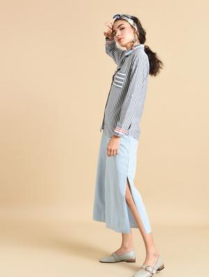 pocket patch striped shirt - 16269387 - Standard Image - 5