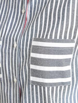 pocket patch striped shirt - 16269387 - Standard Image - 6