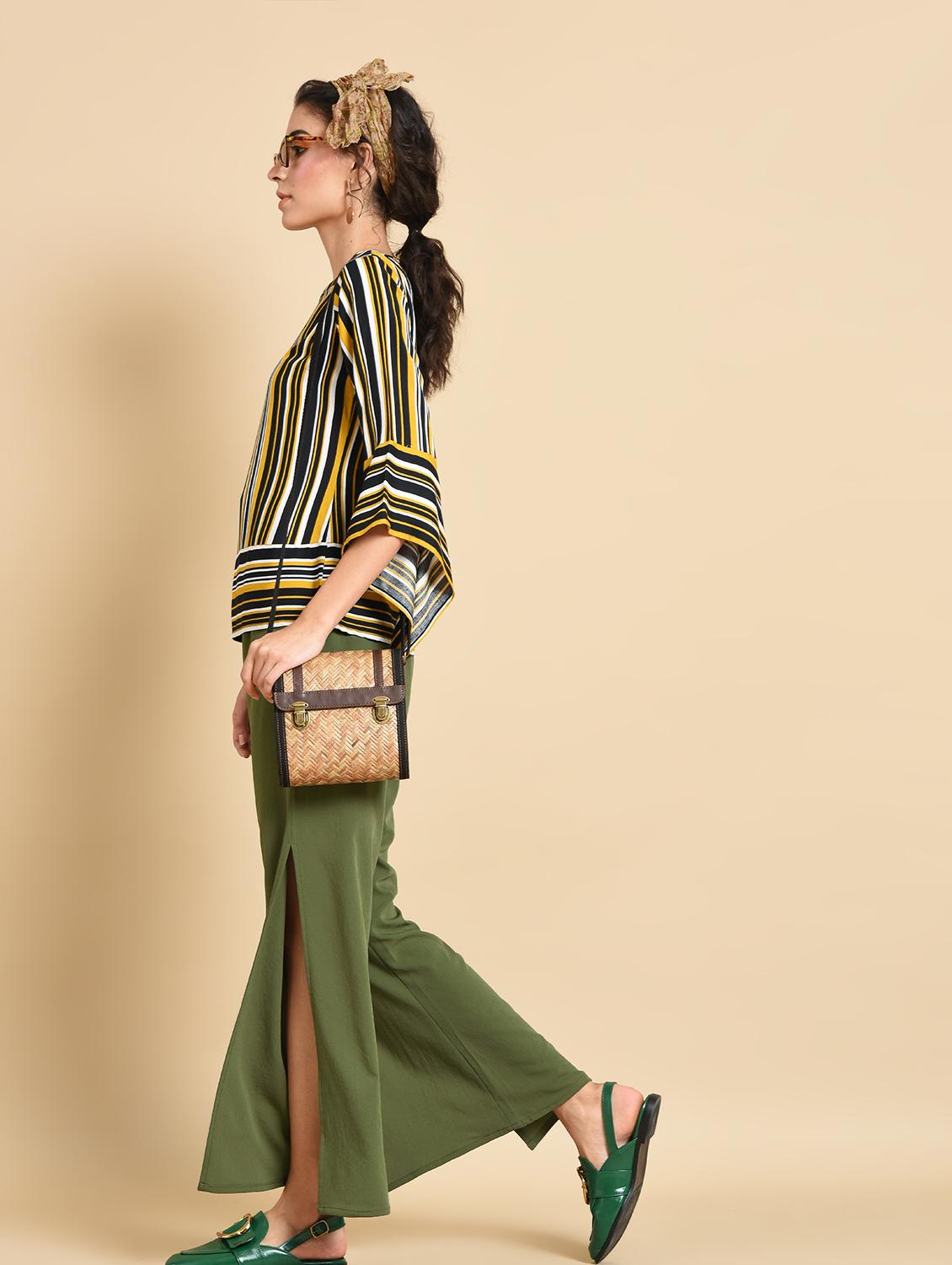 key hole back striped top - 16269393 - Zoom Image - 4