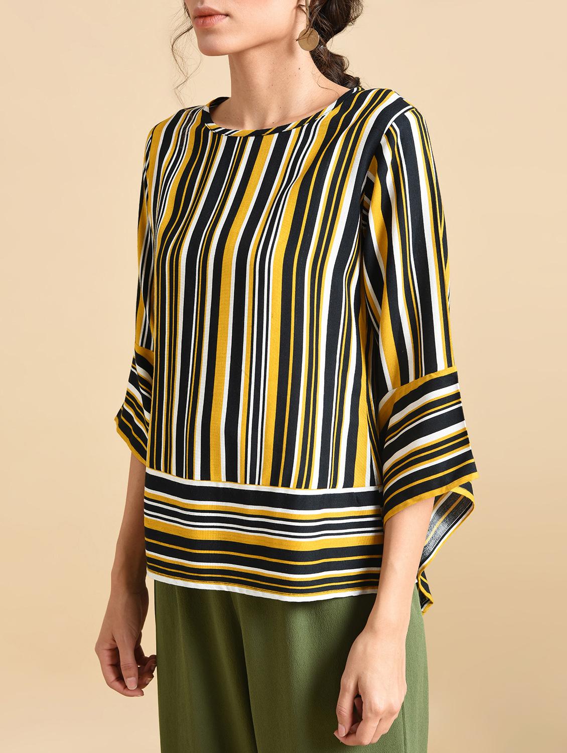 key hole back striped top - 16269393 - Zoom Image - 5
