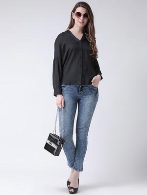 back pleat solid shirt - 16269556 - Standard Image - 3