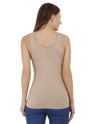 beige solid tank tee - 16269753 - Standard Image - 3