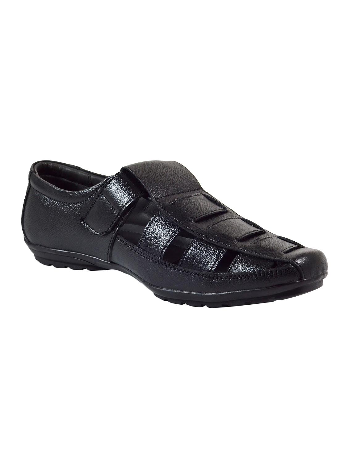 black leather back strap sandals - 16269817 - Zoom Image - 1