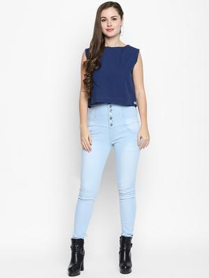 raw edges sleeveless crop top - 16269905 - Standard Image - 4