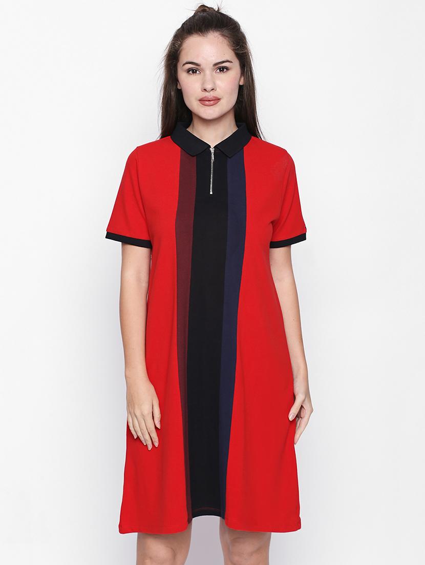 Color block striped shift dress - 16269916 - Zoom Image - 1