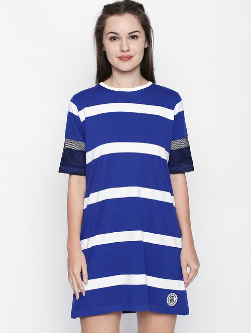 striped sporty shift dress - 16269923 - Standard Image - 1