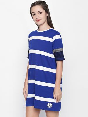striped sporty shift dress - 16269923 - Standard Image - 2