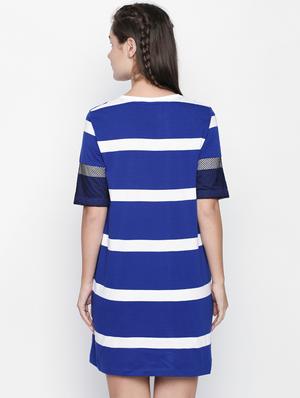 striped sporty shift dress - 16269923 - Standard Image - 3
