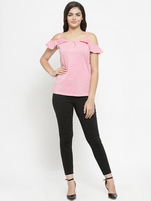 keyhole neck cols shoulder top - 16270188 - Standard Image - 4