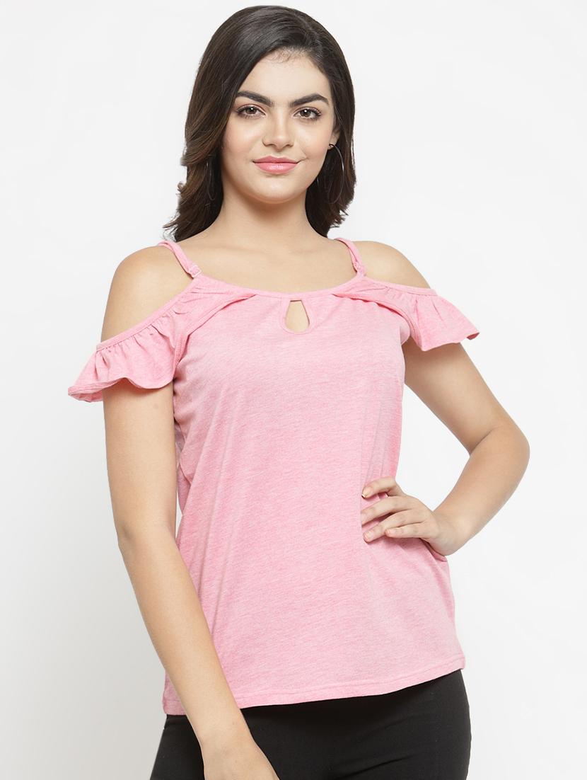keyhole neck cols shoulder top - 16270188 - Zoom Image - 1