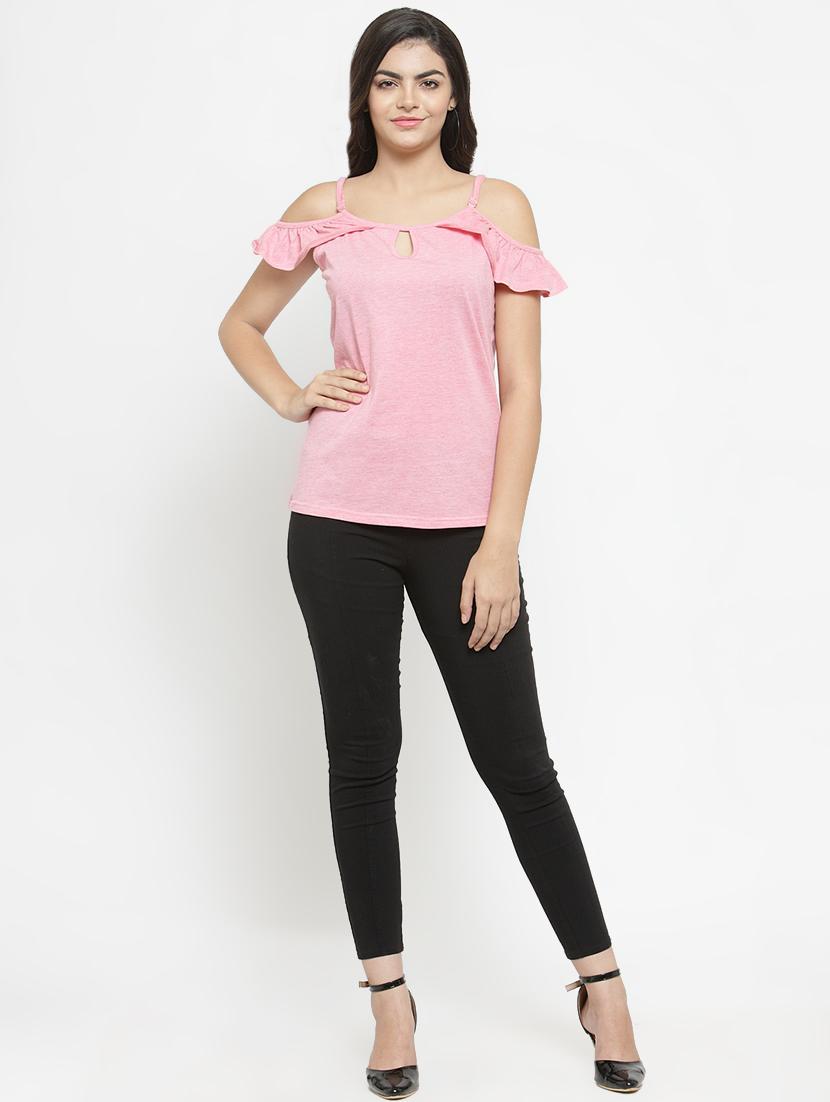 keyhole neck cols shoulder top - 16270188 - Zoom Image - 4