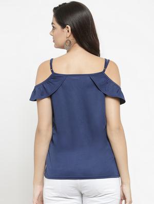 keyhole neck cols shoulder top - 16270190 - Standard Image - 3