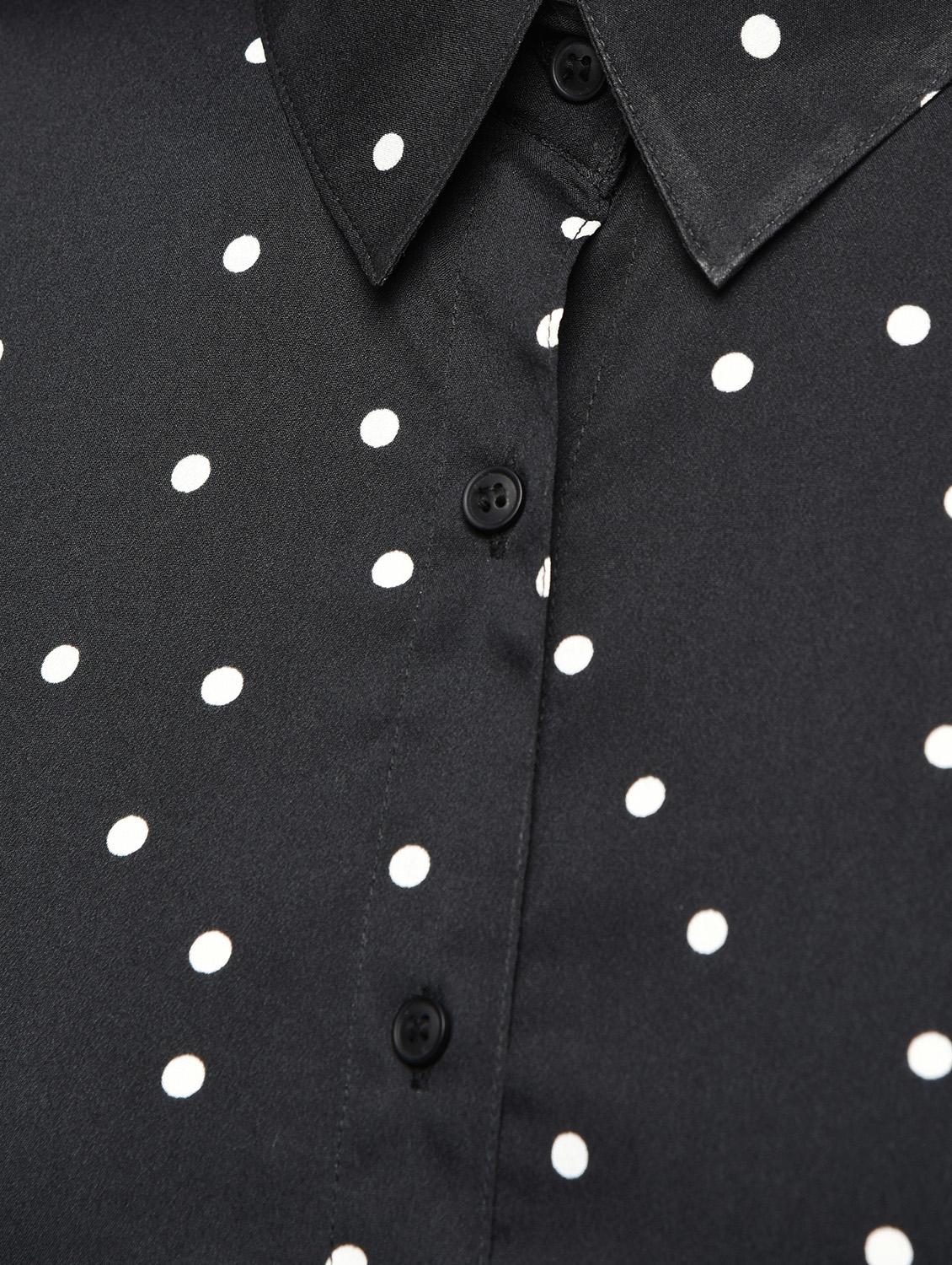 curved hem dot print shirt - 16270415 - Zoom Image - 6