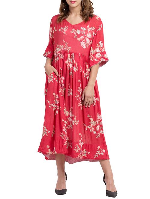 pocket detail floral dress - 16270495 - Very Small Image - 1