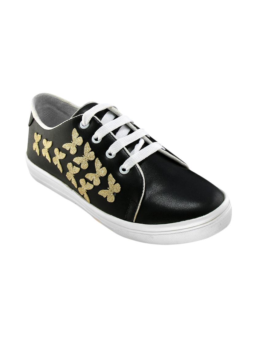 black lace-up sneakers - 16270968 - Zoom Image - 1