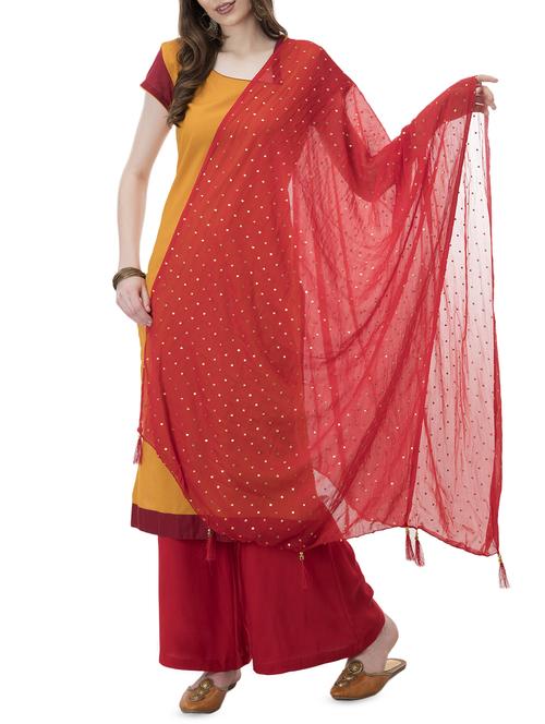 solid plain dupatta - 16271044 - Standard Image - 1