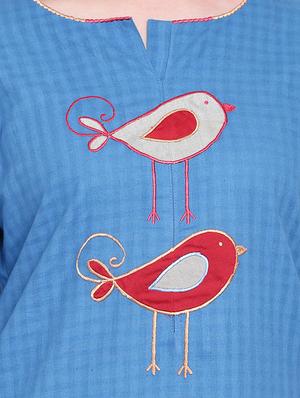 embroidered straight kurta - 16271644 - Standard Image - 4