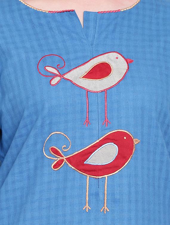embroidered straight kurta - 16271644 - Zoom Image - 4