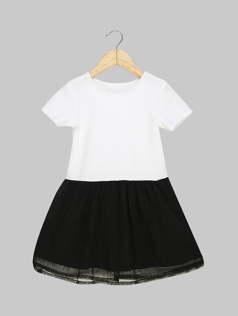 white cotton blend frock - 16271712 - Zoom Image - 1