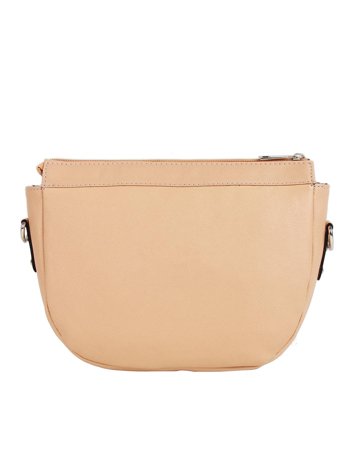 beige leatherette (pu) regular sling bag - 16271780 - Zoom Image - 2