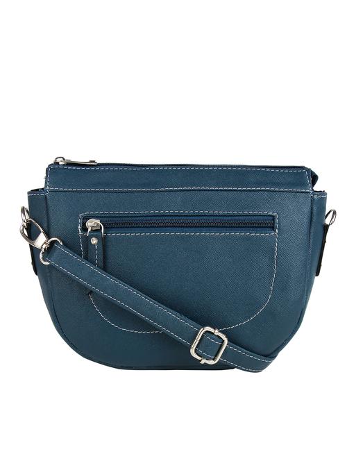 blue leatherette (pu) regular sling bag - 16271781 - Standard Image - 1