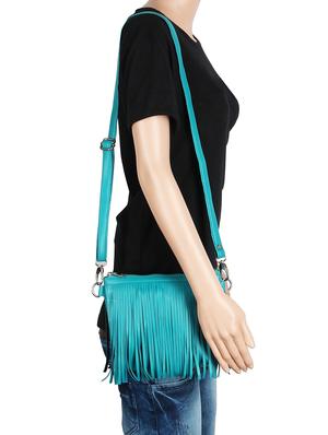 blue leatherette (pu) regular sling bag - 16271784 - Standard Image - 5