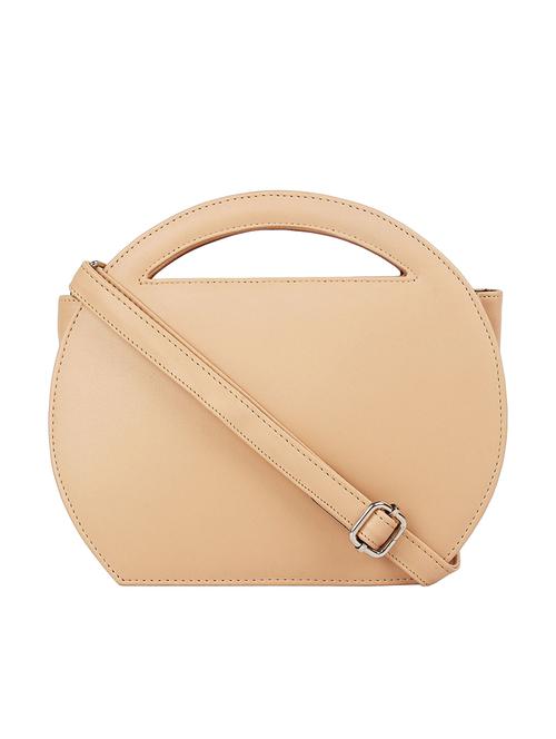 pink leatherette (pu) regular sling bag - 16271814 - Standard Image - 1