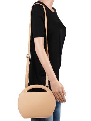 pink leatherette (pu) regular sling bag - 16271814 - Standard Image - 5