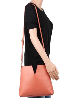 pink leatherette (pu) regular sling bag combo - 16271817 - Standard Image - 5