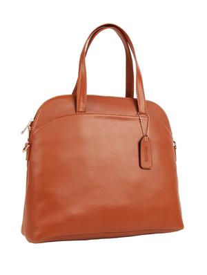 tan leatherette (pu) regular handbag - 16271842 - Standard Image - 4