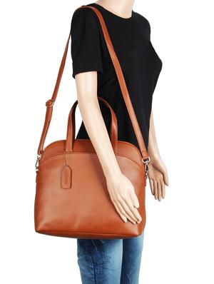 tan leatherette (pu) regular handbag - 16271842 - Standard Image - 5