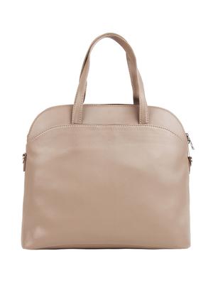 beige leatherette (pu) regular handbag - 16271843 - Standard Image - 2