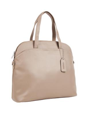 beige leatherette (pu) regular handbag - 16271843 - Standard Image - 4
