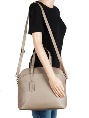 beige leatherette (pu) regular handbag - 16271843 - Standard Image - 5