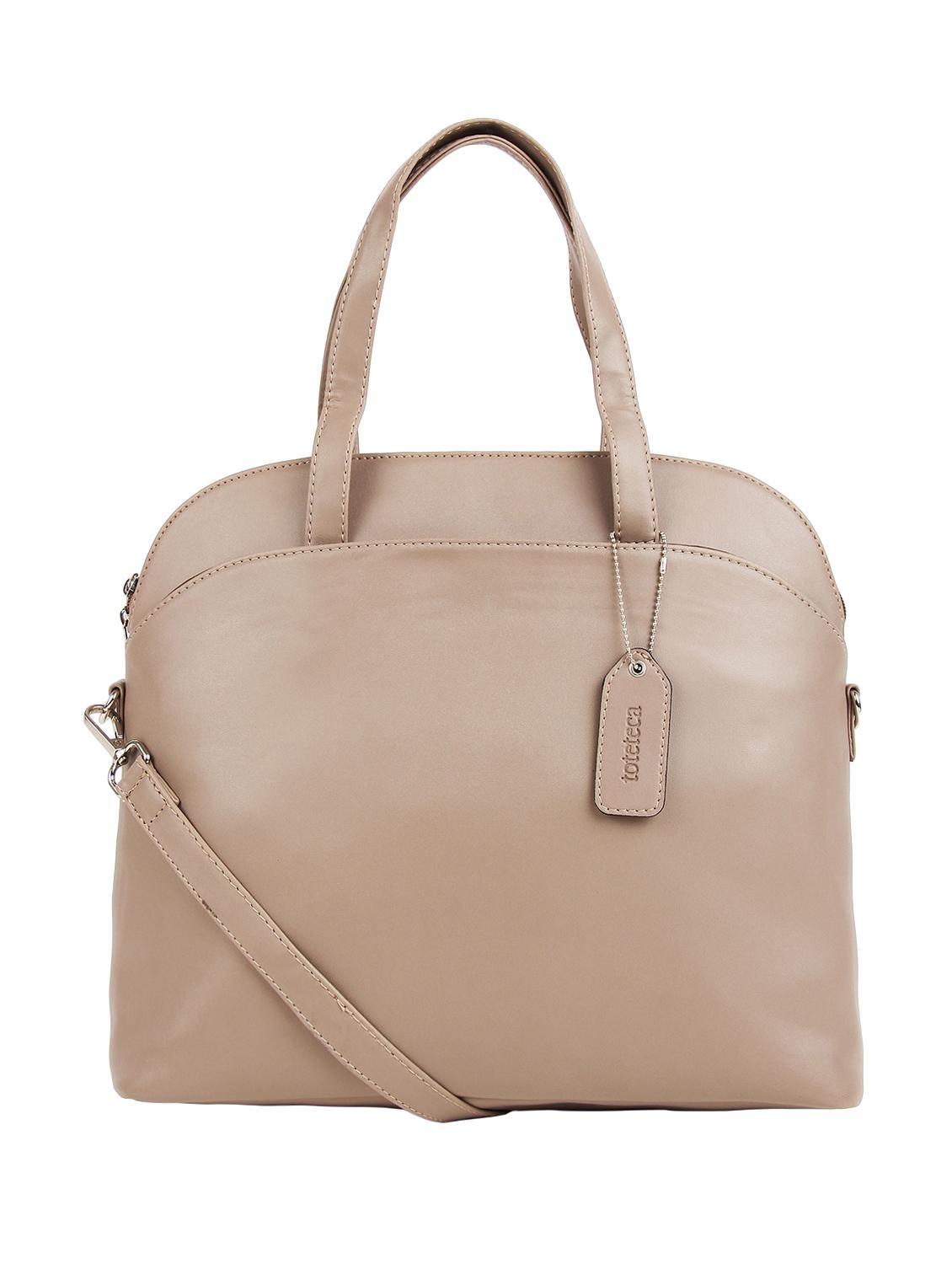beige leatherette (pu) regular handbag - 16271843 - Zoom Image - 1