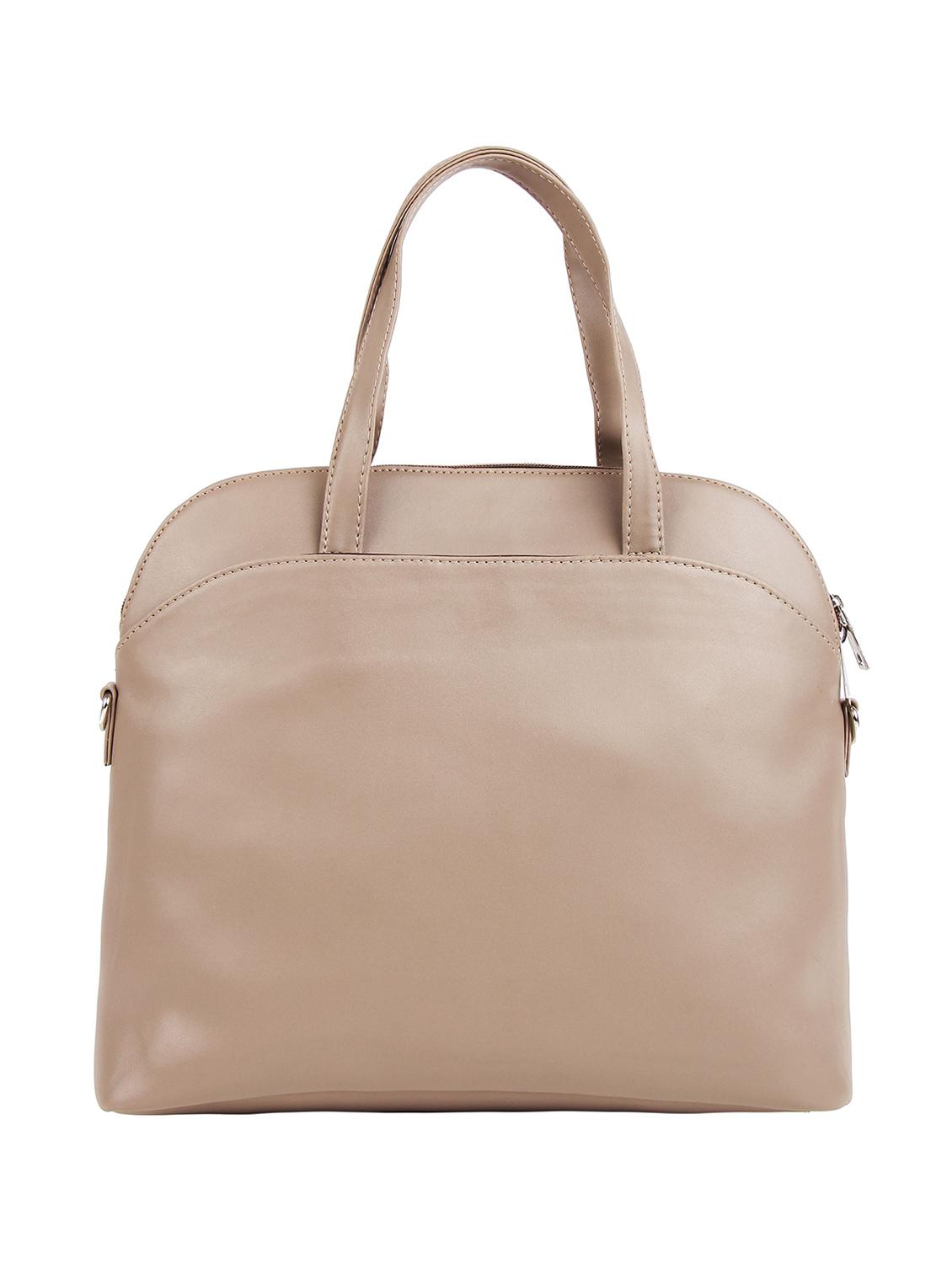 beige leatherette (pu) regular handbag - 16271843 - Zoom Image - 2
